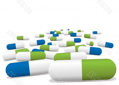 blue green pills