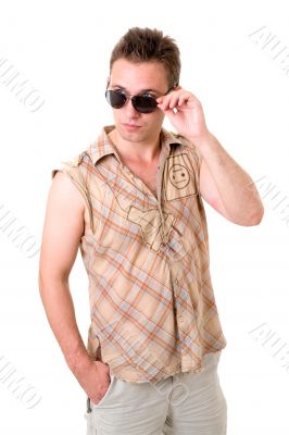 boy with sunglasses