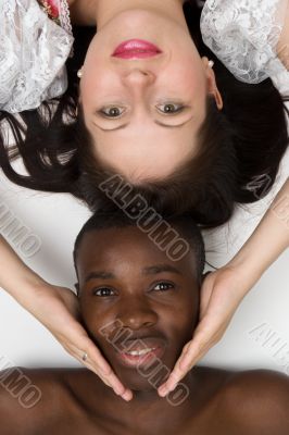 Black man and white woman