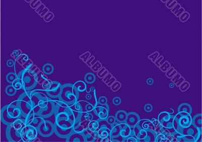 blue background