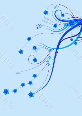 blue brunch background