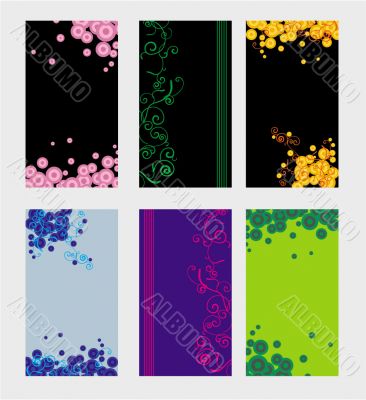 business cards set