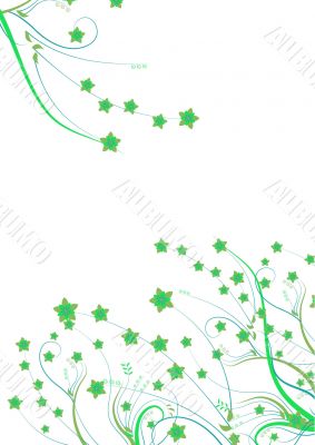 vector green plants background