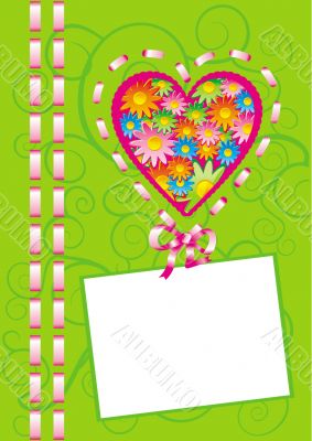 heart with pink ribbon