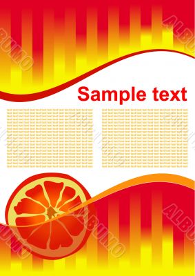 vector red hot orange background