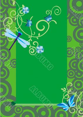 vector green nature dguronfly backdrop