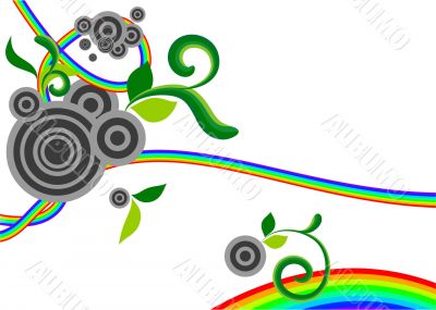 vector rainbow gruge backdrop