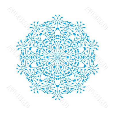 vector ornate snowflake