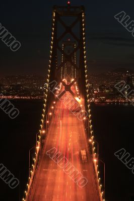 Bay bridge in San Francisco.