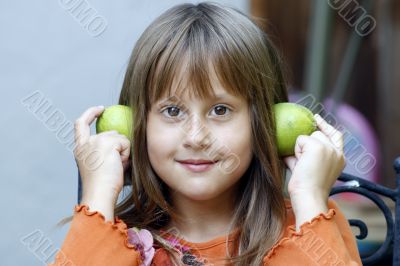 Girl with limes