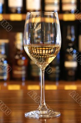 a glass of wine
