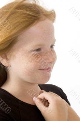 portrait of young smiling girl