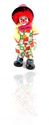 clown with reflection