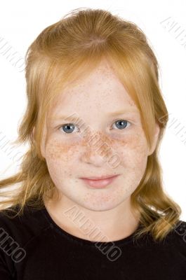 portrait of young cute girl