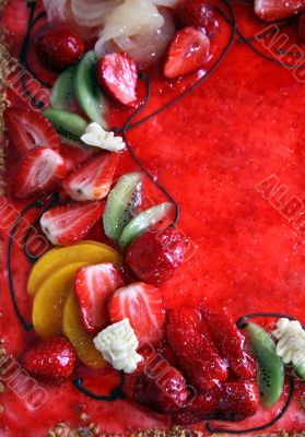 Pie with fruit