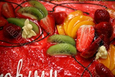 Pie with fruit