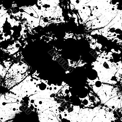 ink splat tile black