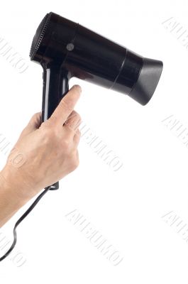 hair-drier on hand