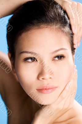 clean beauty asian woman