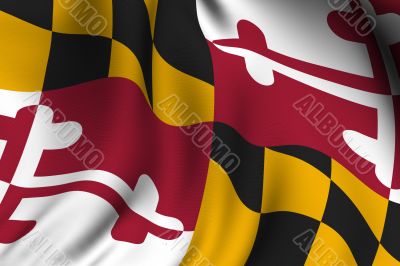 Rendered Maryland Flag
