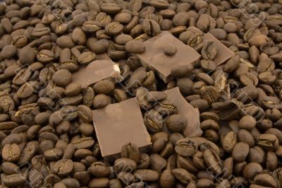 chocolate and coffee beans
