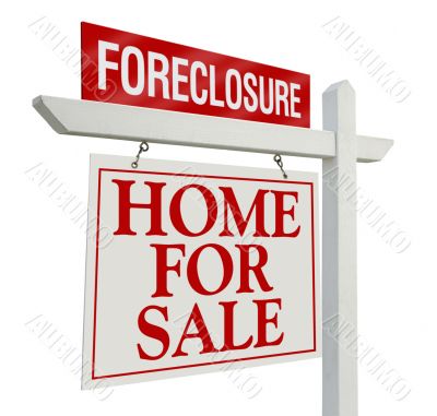 Foreclosure Home For Sale Real Estate Sign