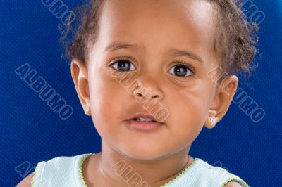 Adorable baby smiling