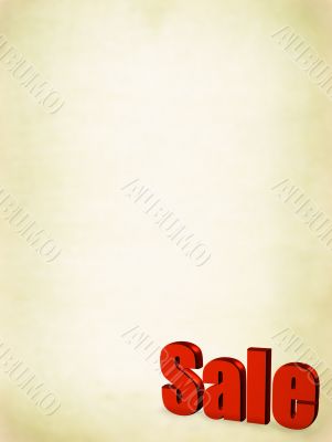 red sale word on dirty background