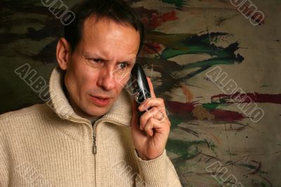 Man with the phone