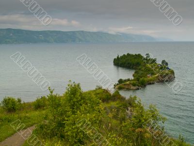 Cape on Baikal Lake