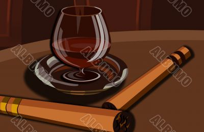 Cognac and cigars