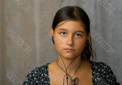 girl in ear-phones