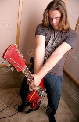 guitarist in studio