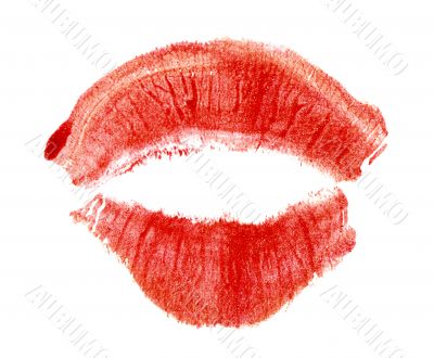 Imprint of lipstick