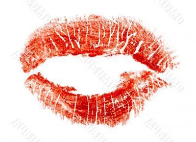 Imprint of lipstick