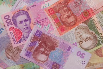 Grivnas, the Ukrainian money