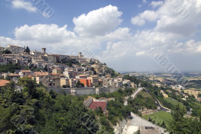Panoramic view of Arcevia