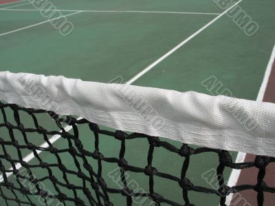 tennis net close up