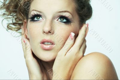 Blond Woman Thinking
