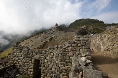 Machu Picchu View of the Guardian`s Hut