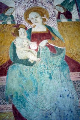 Sacred Fresco in San Vincenzo al Furlo