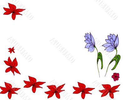 Tropical Flowers Background