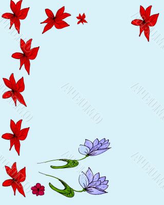 Tropical Flowers Background
