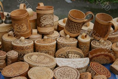 Wooden souvenirs