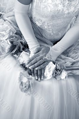 Hands of the bride