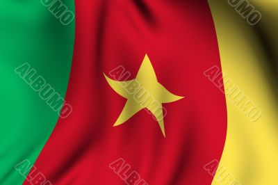 Rendered Cameroonian Flag