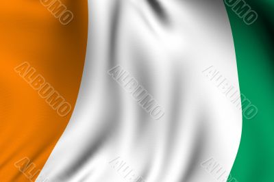 Rendered Ivorian Flag