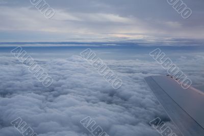 view from plane window