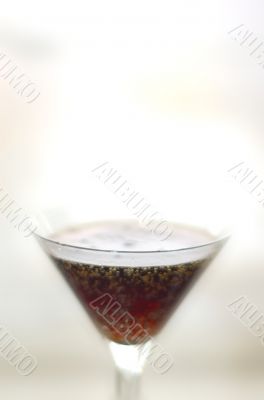 Glass with a drink