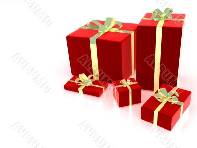 3d gift box illustration